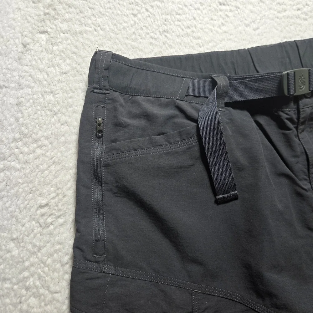 The‎ North Face Convertible Pants Mens 28x30 Size XL Charcoal Gray Belted